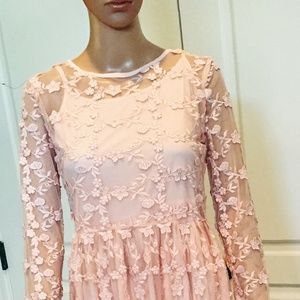 True Decadence Petite Light Pink Maxi Dress